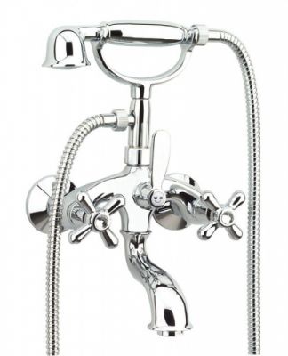 Fiore Margot Sky, двухвентильный смеситель для ванны с ручным душем, цвет хром - Swarovski 01CR0610