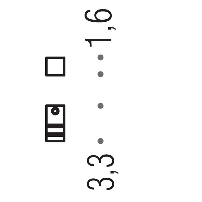 CD127.OM Colombo MiniQ Крючок, цвет: золото матовое