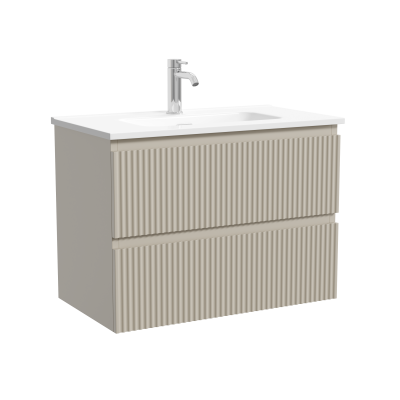 SNR70/39CE Ceramica Nova Тумба подвесная SANCOS Snob R 690х390х500, c двумя ящиками оснащенными доводчиками, Beige Soft