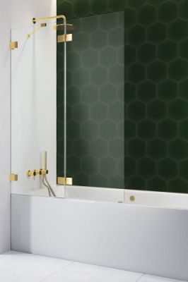 Шторка на ванну 110 см Radaway Essenza Pro Gold PND II левая