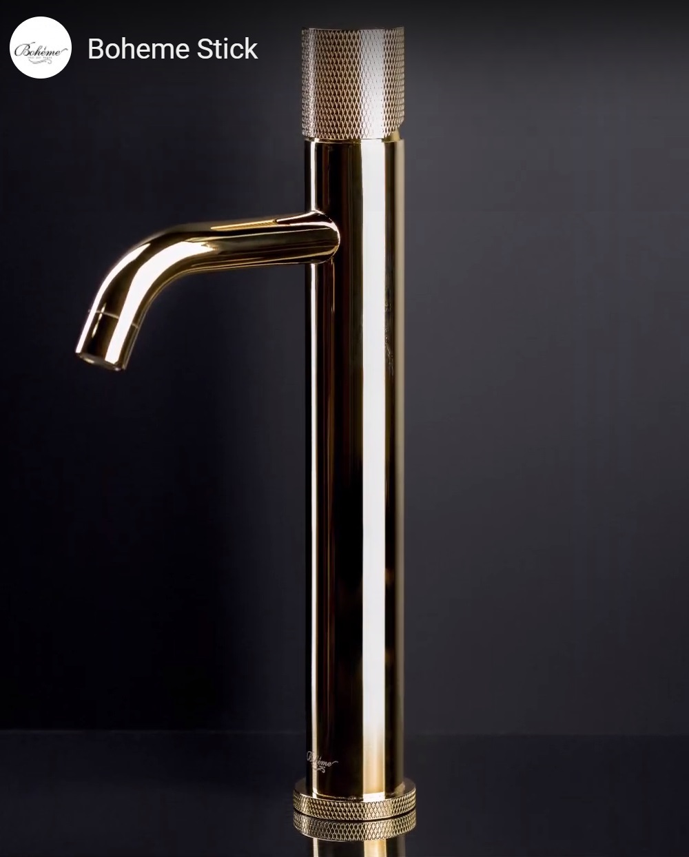 Boheme STICK GOLD TOUCH GOLD смеситель для раковины высокий Boheme 122-GG.2 золото