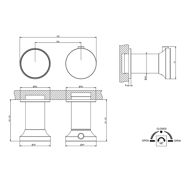 Gessi Origini Смеситель для душа, встраиваемый, термостатический, с переключателем на 2 полож, с отделочной вставкой, внешняя часть, цвет: Finox Brushed Nickel 66134#149