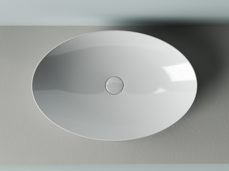Умывальник чаша накладная овальная Ceramica Nova Element 610*410