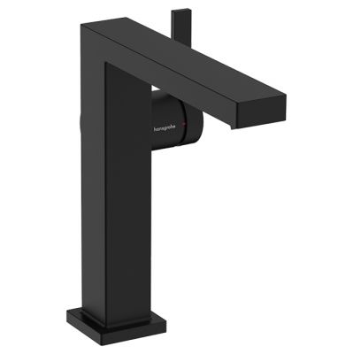 73040670 Hansgrohe Tecturis E Смеситель для раковины, на 1 отв., высота: 15см., с донным клапаном, цвет: черный матовый