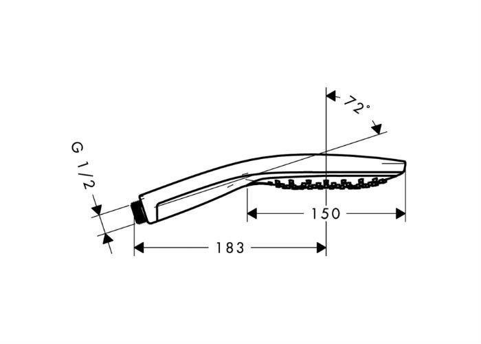 Лейка для душа Hansgrohe Raindance Select 28587000