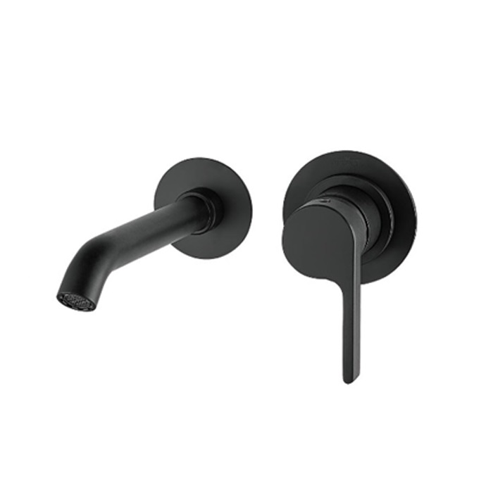 Смеситель для раковины встраиваемый Webert DO RE MI DR830606560 чёрный матовый