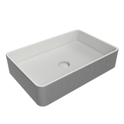  Flaminia Mini раковина 60х40 см, накладная, цвет Silver White