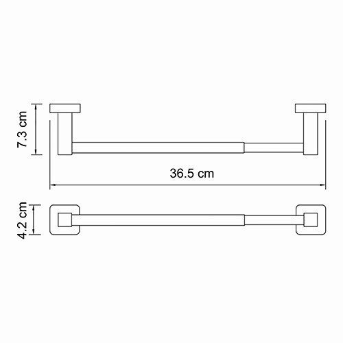 Lippe K-6591 (ранее К-6522D) Держатель бумажных полотенец Размеры (Ш/В/Г): 36,5х4,2х7,3 см
