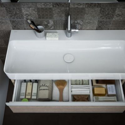 Laufen VAL Раковина 95х42х11.5 см, 1 отв., покрытие LLC, цвет: белый 8.1028.7.400.104.1