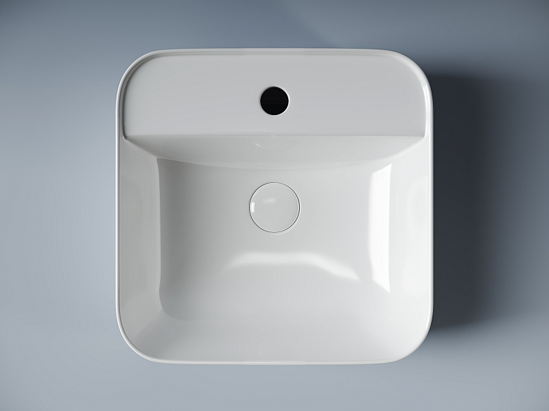 Умывальник чаша накладная прямоугольная Ceramica Nova Element 390*390