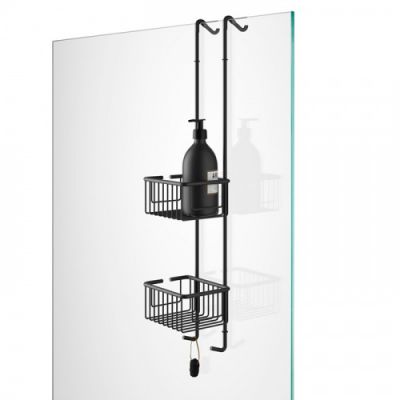 Decor Walther DW HGK2 Корзина универсальная 15x12x70см для душа, подвесная, цвет: черный матовый 705060