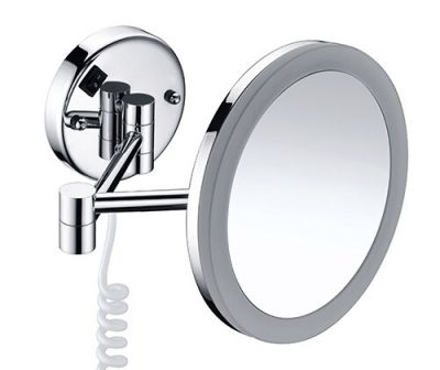 K-1004 Зеркало с LED-подсветкой, 3-х кратным увеличением Размеры (Ш/В/Г): 23,5-42,5х20,2х11,6 см