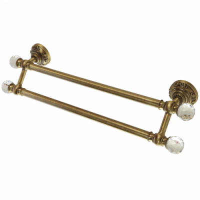 CRISTALIA Полотенцедержатель двойной L60 cm, SWAROVSKI ML.CRS-60.223.BR