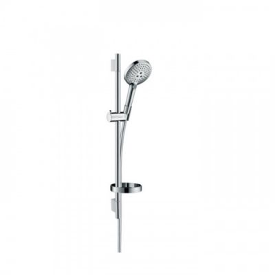 Hansgrohe Raindance Select S Душевой набор: штанга 65см., ручной душ 120, 3jet (Rain, RainAir, WhirlAir), EcoSmart, мыльница, шланг, цвет: хром 26632000