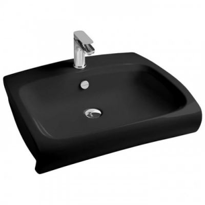 Раковина подвесная 65x50 Artceram Hidra HI-LINE HIL004 03 00 чёрная матовая