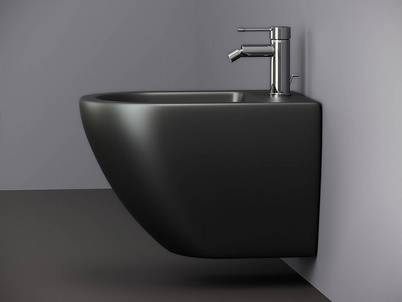 Ceramica Nova Metropol биде подвесное CN4003MB чёрный матовый
