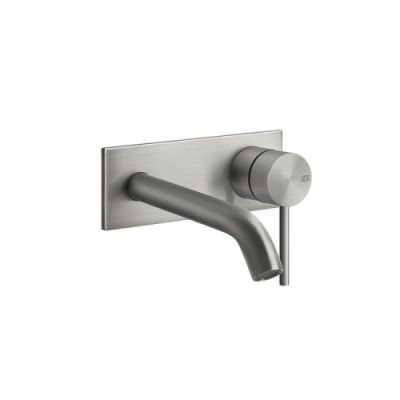 Gessi 316 Встраиваемый смеситель с изливом 147мм, внешняя часть, цвет: steel brushed 54088#239