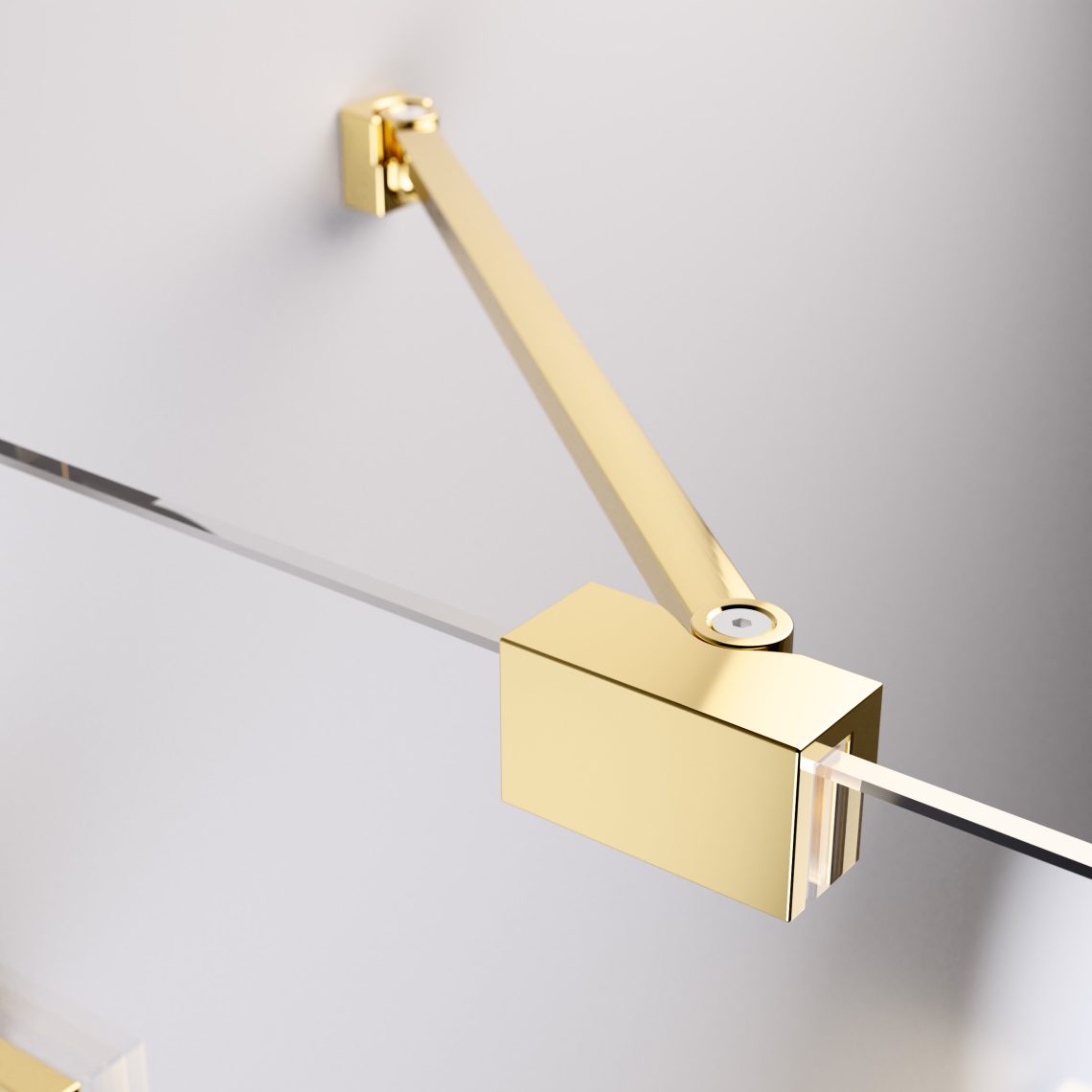 Шторка на ванну 90 см Radaway Essenza Pro Gold PNJ II золото