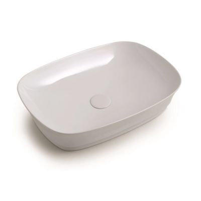 White Ceramic Idea W1010701, накладная раковина 60x43 цвет белый