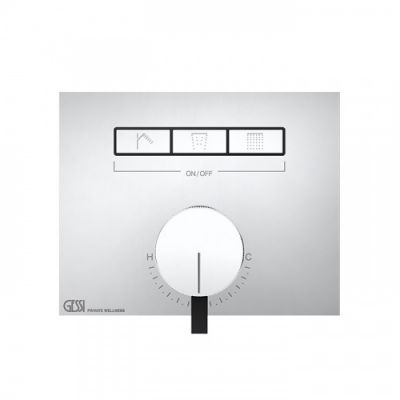 Gessi Hi-Fi Смеситель для душа, с включением до 3 источника одновременно, внешняя часть, цвет: хром 63081#031