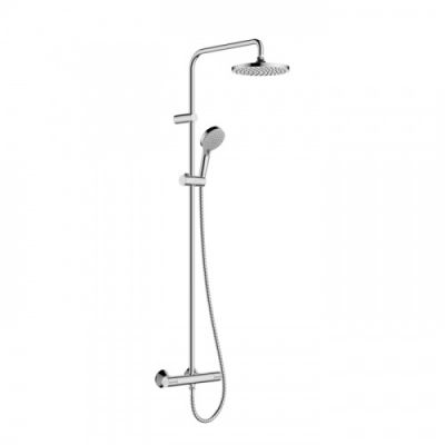 Hansgrohe Vernis Blend Душевая стойка с верхним душем 200 1jet с термостатом, цвет: хром 26276000