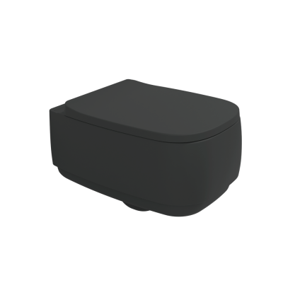 Flaminia Flag унитаз 54 см, подвесной с системой GoClean, керамика, цвет Carbone