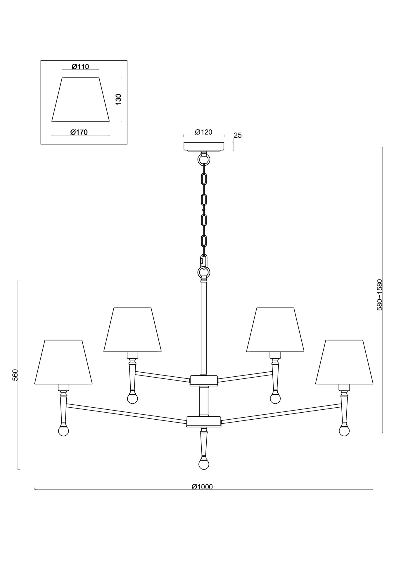 Freya Rosemary Подвесной светильник FR5190PL-12BS