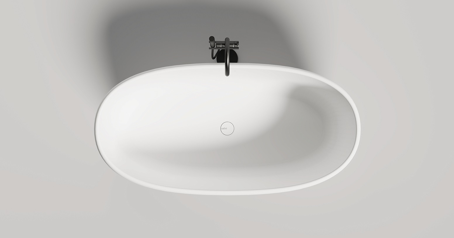 Salini  LUCE Ванна отдельностоящая S-Stone 150х75 белая матовая