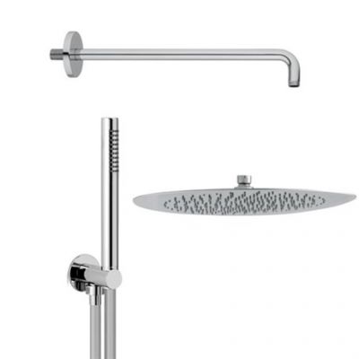 KT015B02Q AquaElite, комплект для душа с гарнитуром, 300 мм, 1/2", хром