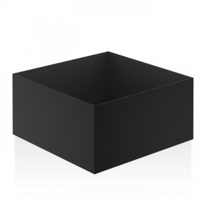 Decor Walther DW 367 Бокс универсальный 17x17x9см, настольный, цвет: черный матовый 824760
