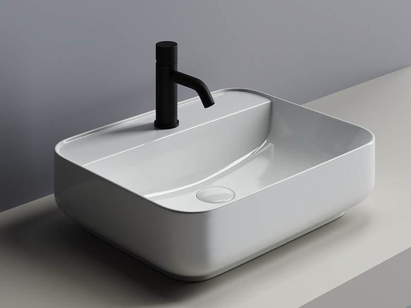 Умывальник чаша накладная прямоугольная Ceramica Nova Element 500*400