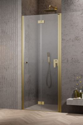 Душевая дверь 70-90 см. складная Radaway NES BRUSHED GOLD DWB