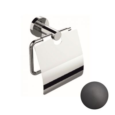 10534/C/30 Бумагодержатель  Etrusca Sirio с крышкой (цвет - черный матовый)