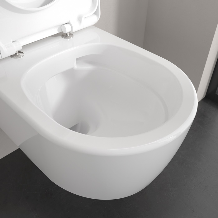 5656CL01 Villeroy&Boch Skyla Унитаз подвесной 53см, безободковый,Tornado, цвет: альпийский белый