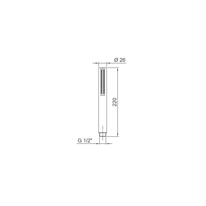 Fantini Milano Ручной душ SUN, цвет: хром 90 02 9673