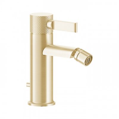 Gessi Inciso Смеситель для биде, на 1 отв., с донным клапаном, цвет: золото 58007#246
