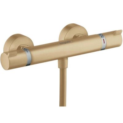 13116140 Hansgrohe Ecostat Смеситель для душа, настенный, термостатический, цвет: шлифованная бронза