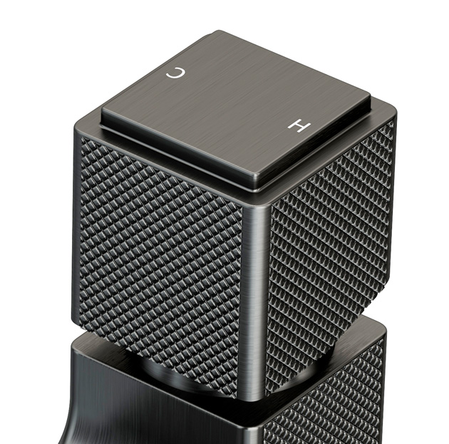 Maxonor ABSOLUTE PL10109.2-9 Смеситель для раковины, графит матовый