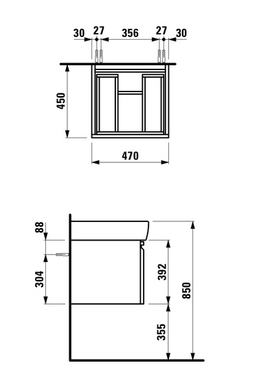 Мебель для ванной 47x39 см Laufen Pro New 4830240954631