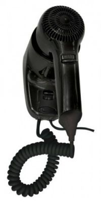 Фен настенный  чёрный 1200 W, 210х100х155 мм