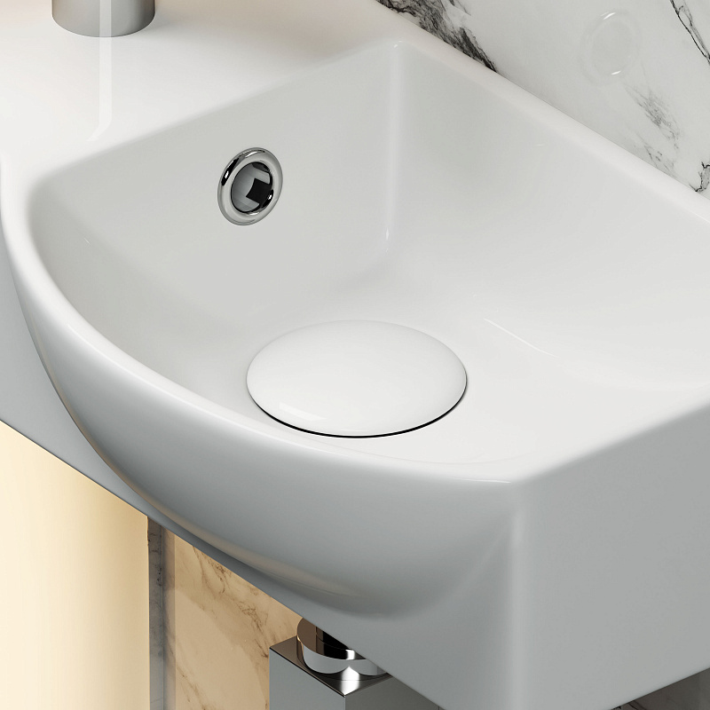 Умывальник подвесной прямоугольный  смеситель слева) Element 400*220*120мм Ceramica Nova CN6039R