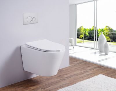 ESBANO Унитаз подвесной CLAVEL (White). Размер: 480x360x355.