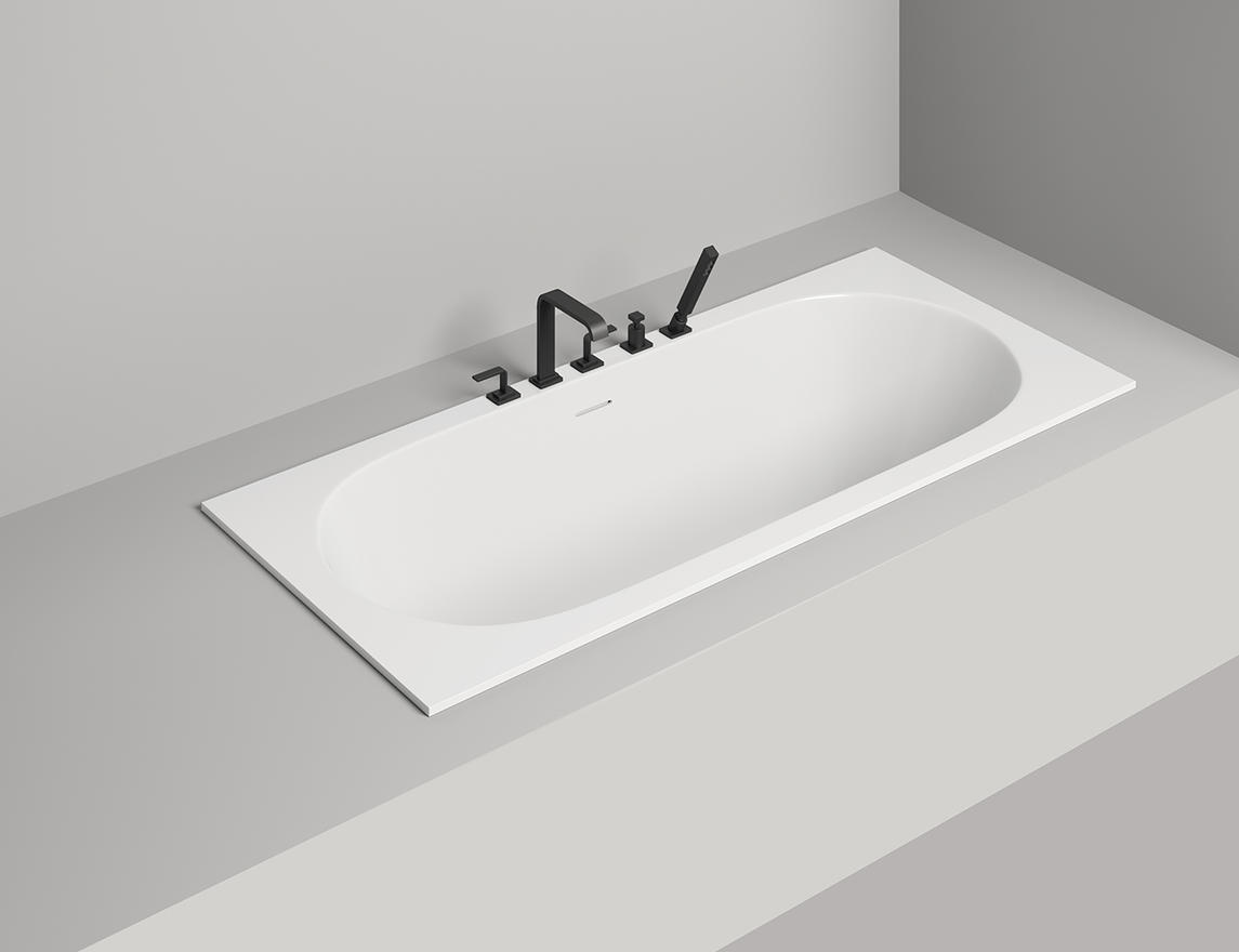 Salini ORNELLA  AXIS KIT Ванна встраиваемая 180x80, белая матовая
