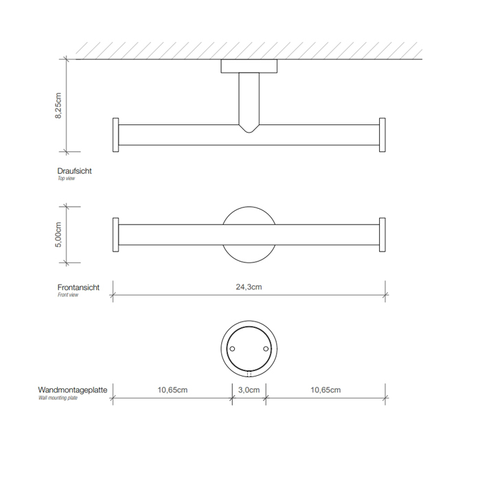 Decor Walther DW 725 Держатель туалетной бумаги, двойной, подвесной, цвет: хром 602700