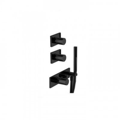 Fantini Milano Встраиваемый смеситель для душа, термостатический, цвет: Matt Gun Metal PVD 31 P5 4713B