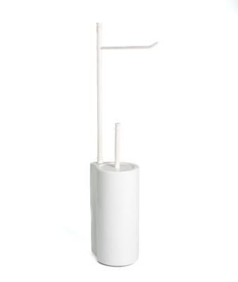 Stil Haus Hashi, стойка h62 см: бумагодержатель/белый керамический ёрш, цвет белый матовый