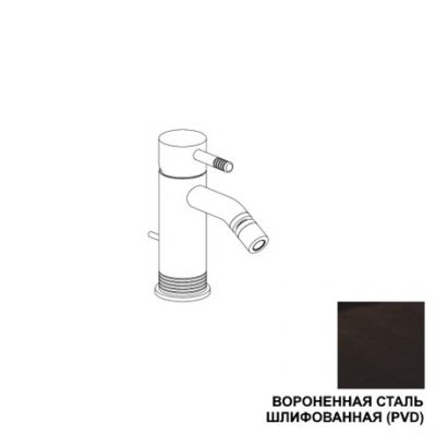 RU724E59Q AQUAELITE смеситель для биде KINO с донным клапаном, 3/8", воронёная сталь (PVD)