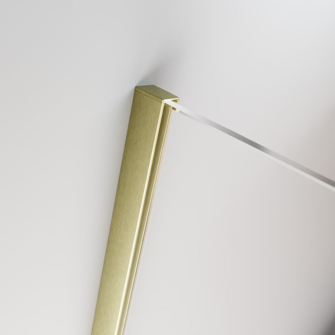 Шторка на ванну 100 см Radaway FURO BRUSHED GOLD PND II раздвижная профиль золото, левая