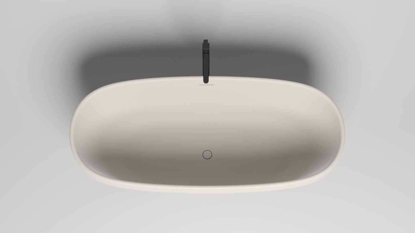 Salini GRECA Ванна отдельностоящая каменной массы 180x80, покраска RAL, матовая