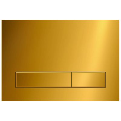 KK-POL 350/PPZ/035-00-00(SPP/035/0/K) M08 Пластиковая панель смыва для инсталляции, цвет темное золото глянец